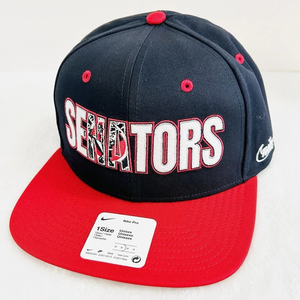Nike Washington Senators Cooperstown‎ Nike Pro Hat Cap Adjustable Snapback Blue